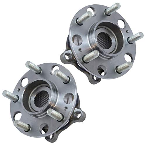 Image of TRQ Rear Left and Right Wheel Bearing and Hub Assembly Set 2 Piece Compatible with 2009-2014 Hyundai Genesis 2010-2016 Genesis Coupe 2011-2016 Equus 2015-2017 Kia K900