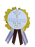 Baby Shower Grandma to Be Pin Safari theme for nona to wear, It's a Boy Baby Sprinkle Giraffe