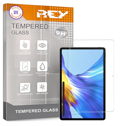 REY Protector de Pantalla para Tablet TCL 10 TABMAX 10,36', Cristal con Doble Protección UV, Vidrio Templado Premium 9H+