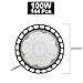 LED High Bay Light,6500K UFO LED High Bay Lights AC 80-260V IP65 Waterproof Commercial Industrial Market Warehouse Garage Workshop Garage Lamp,100w