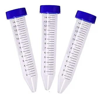 Homeotrade 15ml Graduated Centrifuge Tube With Conical Bottom 50 Pcs