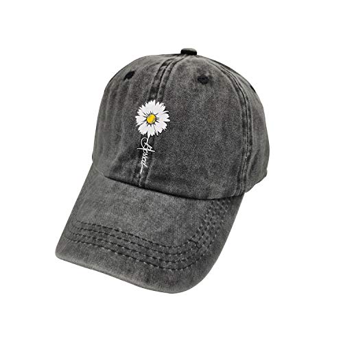 Waldeal Kids Cute Daisy Blessed Hat Youth Faith Vintage Washed Baseball Cap2