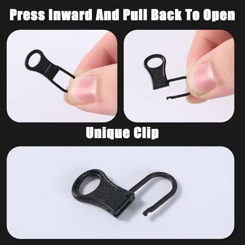 9 Pcs Detachable Zipper Pulls Replacement, Universal Jacket Zipper Replacement Metal Zippers Pulls for Backpacks Handbags Wallets Coats Boots Luggage Suitcase Jacket - Thumbnail 6