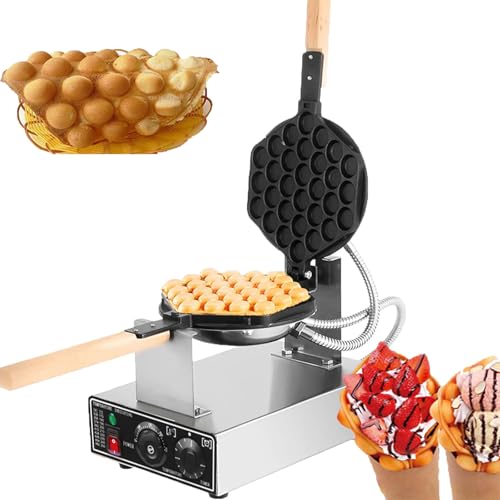 Dfdieratve MáQuina para Hacer Gofres de Burbujas para Gofres de Huevo CláSicos - 1400 W con Revestimiento Antiadherente para CafeteríA/Tienda de Postres/Restaurante