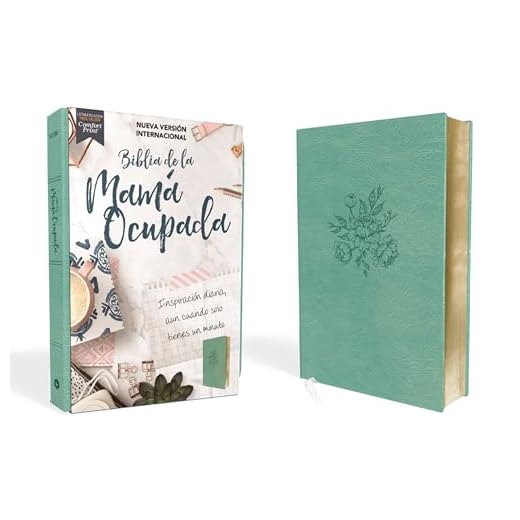 NVI, Biblia de la Mamá Ocupada, Leathersoft, Turquesa, Palabras de Jesús en Rojo, Comfort Print: Inspiración diaria aun cuando solo tienes un minuto (Spanish Edition)