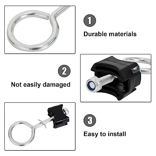 12 Pièces Vis de Trampoline, Accessoires pour Trampoline Vis, Kit Vis de Rechange pour Trampolines, Outil de Stabilité de Trampoline en Acier, pour Les Grands Trampolines et Les Petits Trampolines – Image 4