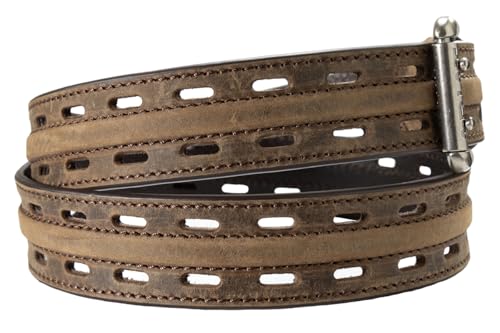 ARIAT Men's Double Hole Roller Buckle Work Leather Belt4