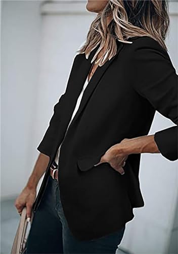 MAYRAIN Vacation Spring Summer Blazer for Women Lapel Oversized Blazers Elegant Lightweight Suit Jackets3