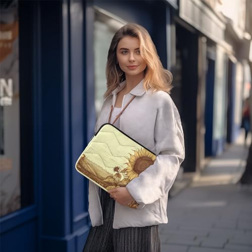 Funda para portátil de 13-14 pulgadas con diseño de girasol miniatura 7