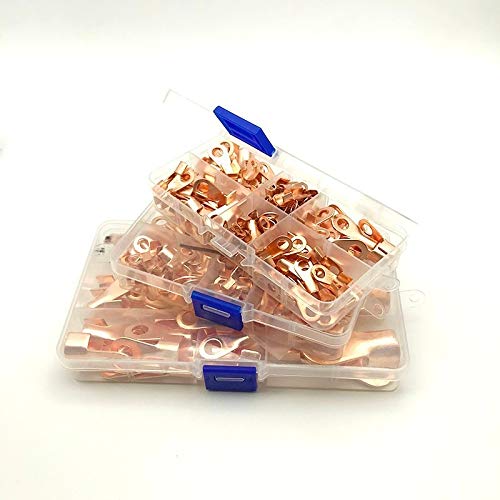 Davitu （Modular assembly） OT5A-300A Copper Wire Terminal Copper Joint Ear Copper Wire Nose OT Open Nose - (Color: 5A-60A)