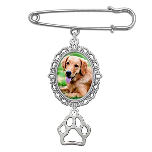 Wedding Bouquet Charm Dog Pet Memorial Paw Pet Bouquet Pin Brooch Photo Charm w Photo Resizing Software Wedding Bouquet Charm Dog Pet Memorial Paw Pet Bouquet Pin Brooch Photo Charm w Photo Resizing Software
