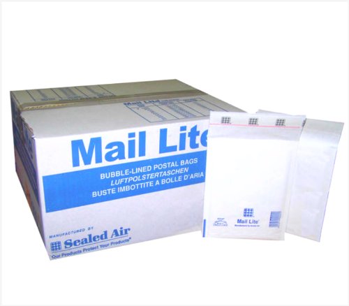 500 Mail Lite - E/2 - Bubble Lined Padded Envelopes 220 x 260mm - 8.25" x 10.5" (5 Boxes of 100) - White - No Frustration Bulk Pack by MAILERPRO®