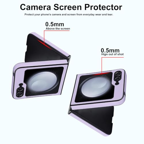 Étui de Téléphone Cuir PU Samsung Z Flip 5 Blanc Compagnon Chic de votre Quotidien - 4