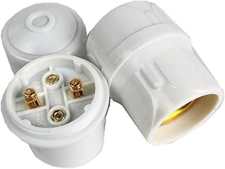 Large Terminal Lamp Cap E27 Thread Thickened Electric Jade Powder Shell Lamp Holder Lighting Accessories - (Color: 1pcs Base Type: E27)