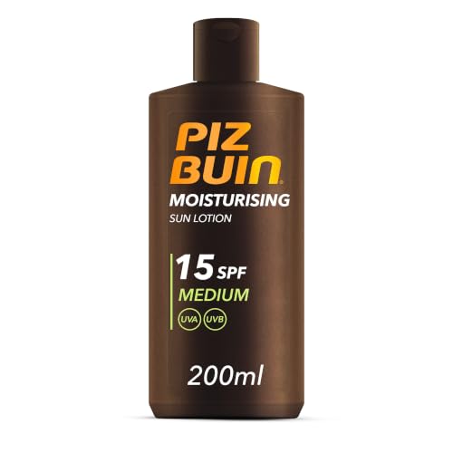 PIZ BUIN Moisturising Crema Solare Corpo Protezione Media SPF 15, 200 ml