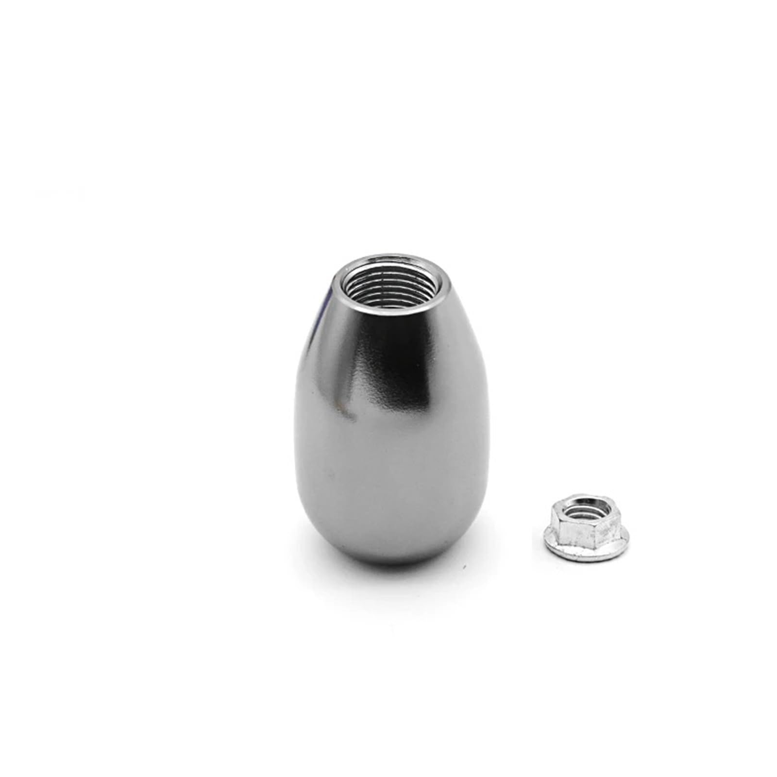 Jxewmtmc M10*1.5 Car Manual Aluminum Knob Gear Shift Gear Stick Shift Cover(Titanium)