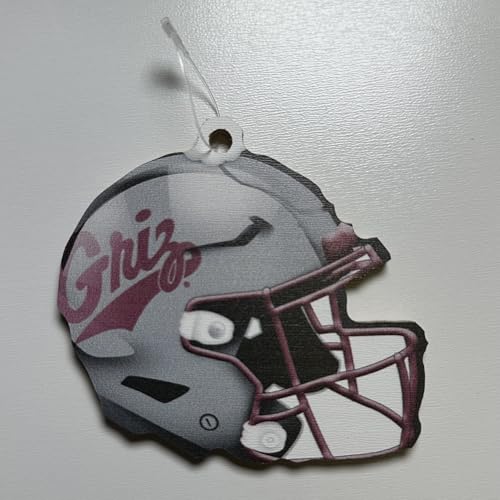 Fan Creations NCAA Montana Grizzlies 3.5 Inch Collegiate Football Helmet Ornament – Wooden Christmas Décor for Fans