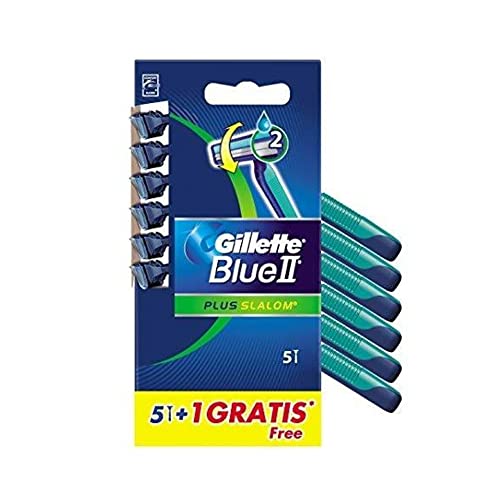 Cuchillas De Afeitar Gillette Gillette Gillette Blue Ii Plus Slalom Maquinilla 6 Unidades 600 g