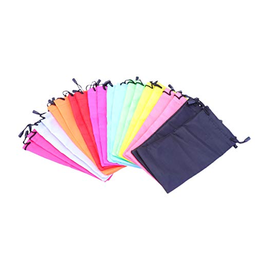 Minkissy Bolsas de Almacenamiento de Gafas: Funda Protectora Suave para Gafas Funda para Gafas de Sol Bolso con cordón para Mujeres Hombres...