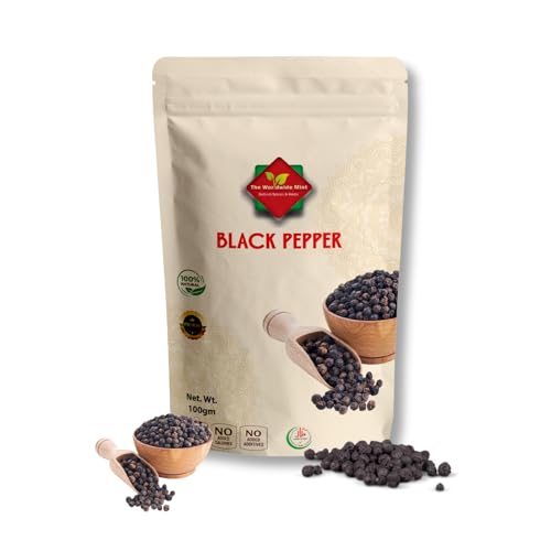 Granos de pimienta negra I Pimienta negra entera I calidad premium I 101G