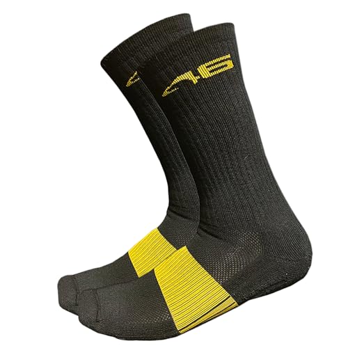 Atlas 46 Millstone Hi-Rise Sock, Thermally Balanced Cushioned Footbed (Size Large, Shoe Size 9-12)- Made in the USA