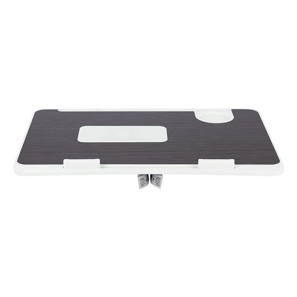 Supfine Table de Lit pour Ordinateur Portable, Support Réglable en Hauteur et Angle, avec Tiroir et Refroidisseur PC Intégré, Noir 60x40 cm