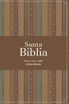 Biblia RVR 1960 Compacta Letra Grande 11 puntos Símil Piel Andina Marrón Café