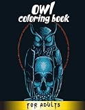 owl coloring book for adults: Adorable Owls Adult Coloring Book Featuring Beautiful with Stress...