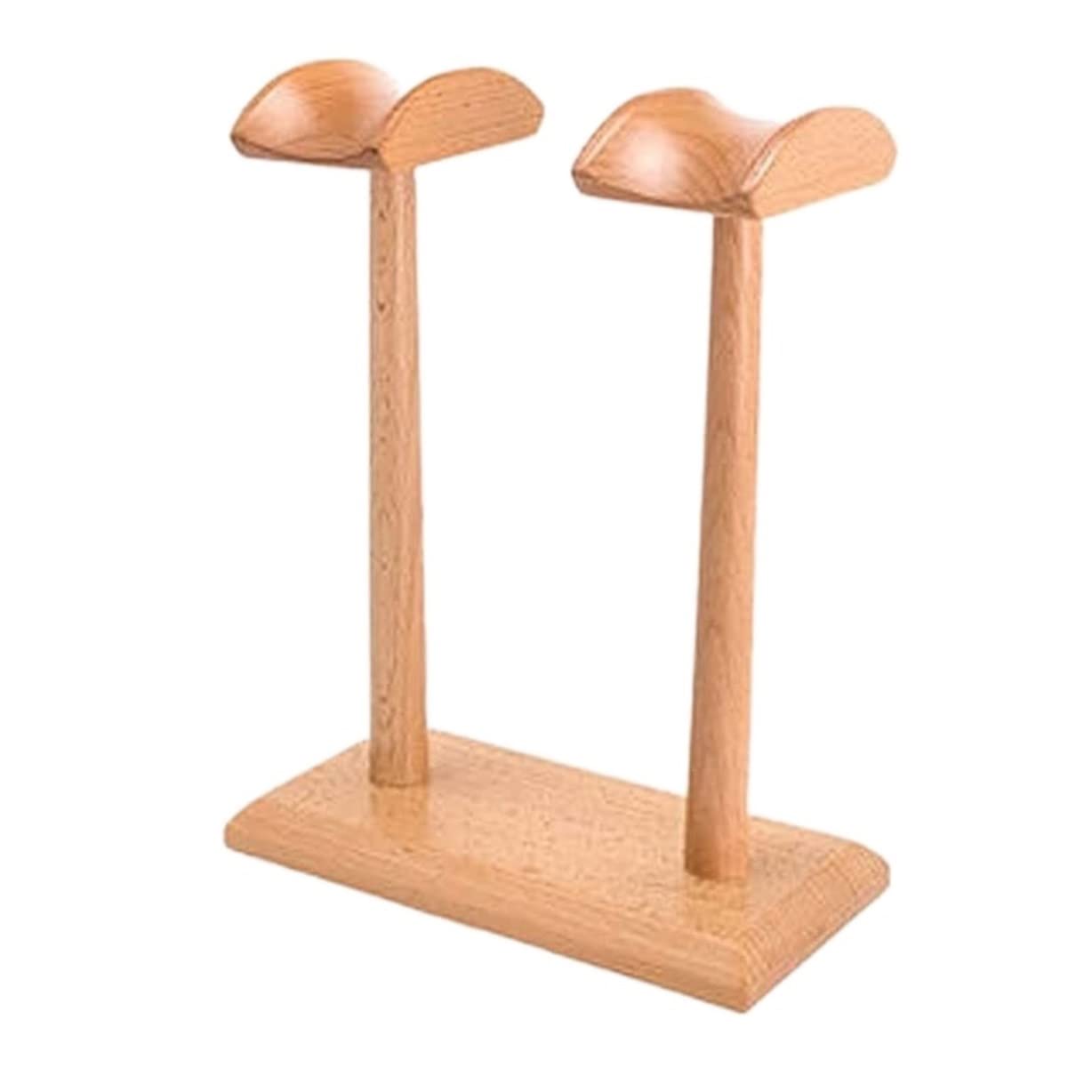 Supporto per Cuffie Supporto per auricolari Doppio Supporto Per Cuffie Supporto Per Cuffie In Legno Massello Naturale Semplice E Generoso Supporto Cuffie Supporto per cuffia ( Blue : Beech , Size : 8.