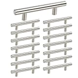 homdiy 15 Pack Brushed Nickel Cabinet Pulls Drawer...