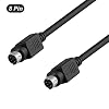 Din 8 Pin Cable for JVC Subwoofer Replacement 8 Pin Home Theater Audio 8-pin Din Cable for Philips Yamaha Sony Apple Mac Subwoofer with JVC Systems-7 FT