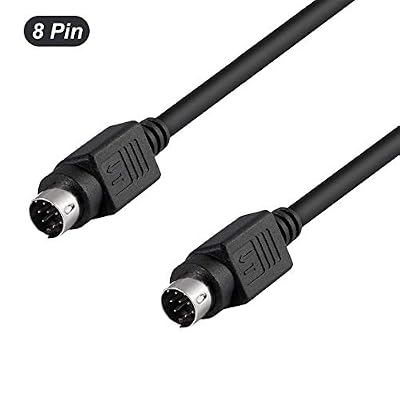 Din 8 Pin Cable for JVC Subwoofer Replacement 8 Pin Home Theater Audio 8-pin Din Cable for Philips Yamaha Sony Apple Mac Subwoofer with JVC Systems-7 FT