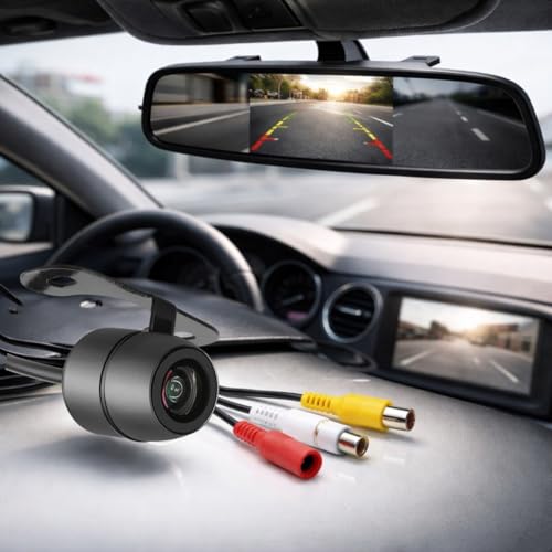 Kit Espelho Retrovisor Tela LCD 4.3'' + Câmera de Ré Automotiva HD