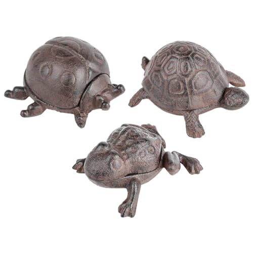 Haushalt International 3 x Schlüsselversteck Set Tiere Versteck Geheimfach Schlüssel