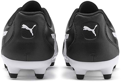 PUMA PUMA Men's Monarch Firm Ground Sneaker, Black White, 9.5 M US