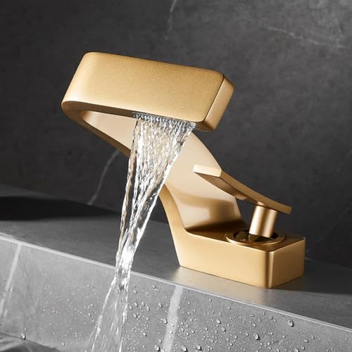 Grifo de cascada para baño LWX monomando negro ideal para renovar el lavabo 7