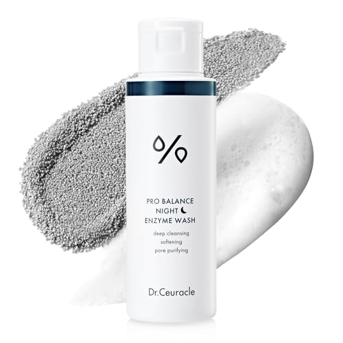 Image of Dr.Ceuracle Pro Balance Enzyme Powder Face Wash - Korean Day and Night Natural Enzyme Powder Face Wash for Deep Pore Cleansing, Sebum Removing, pH Skin Balancing Care (Night Wash)