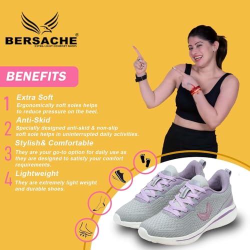 Image of BERSACHE Premium Sports,walking,Gym,cricket, Trending Running Shoes For Women