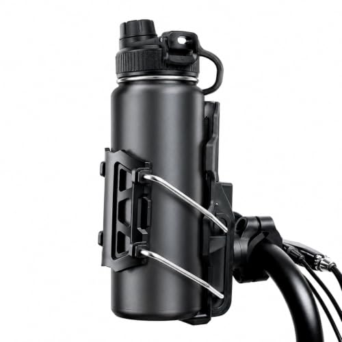Image of SIAGO Bike Cup Holder for Handlebar - Adjustable Bicycle Water Bottle Holder | Universal Drink Holder for Bike SIA471