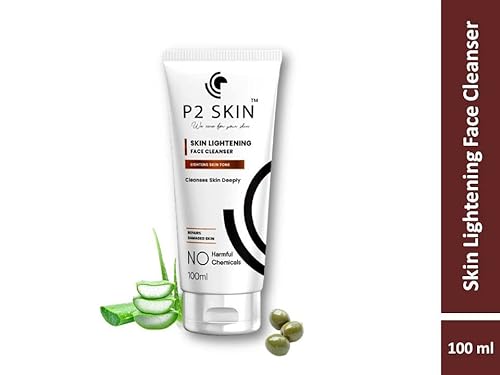 P2 SKIN Lightening Face Cleanser for men and women (100 ML)