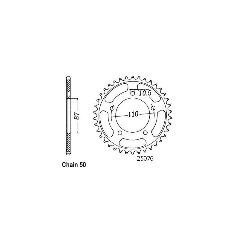 Kit chaine GSF 650 Bandit N ABS Hyper Oring anti usure