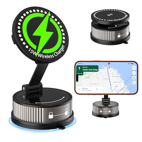 Car Phone Mount for MagSafe with 15W Fast wireless Charging - image 1
