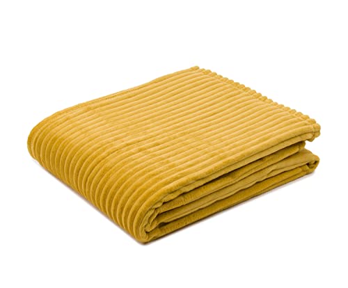 Gözze - Kuschelweiche Kuscheldecke, Feine Cord-Optik, 1040g/Stück, 150 x...