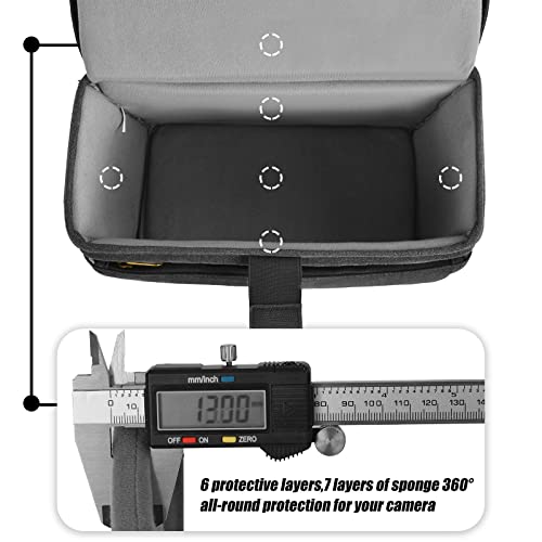 Cwatcun Canva Camera Bag, Shoulder Camera Case For Canon Nikon Sony Slr Dslr Mirrorless Camera And Lens, Vintage Crossbody Camera Case For Men Women, Small #TOP4