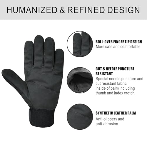 Intra-FIT Needle Puncture & Thorn Proof Gloves,Level 3 Needlestick Resistant Safety Work gloves for Garden & Animal Handling