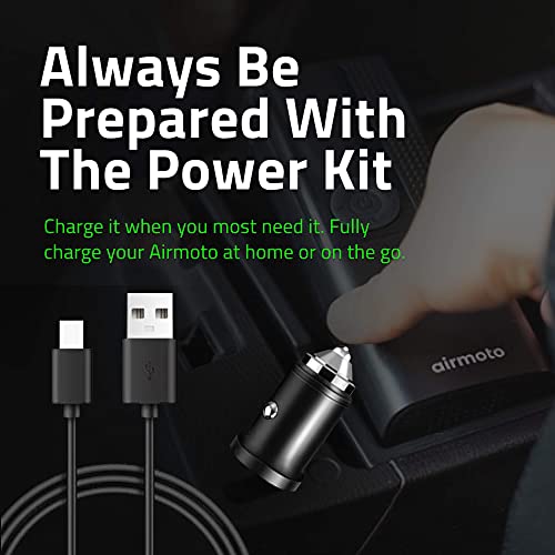 Airmoto Power Kit Bundle Deal - 1 Pacote - Compressor de Ar Portátil Inflador de Pneus com Kit de En