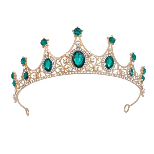 YUNHENTONG - Diadème Femme, Couronne Reine Mariage, Cristal Diadème Princesse Adulte pour Concours Beauté, Anniversaires et Fêtes - -14%