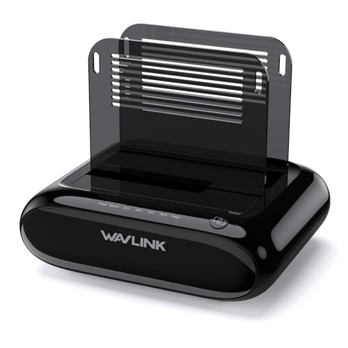 WAVLINK Dual Bay Hard Drive Docking Station - USB 3.0 to SATA I/II/III for 2.5' & 3.5' HDD/SSD with...