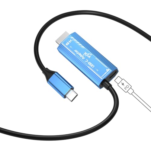 Adaptador USB C a HDMI Cable 6.6FT 8K@60Hz 100W PD miniatura 1