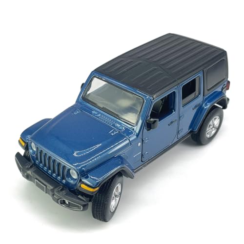 Auto SUV Wrangler Sahara 1:32 Azul con puertas que abren miniatura 3